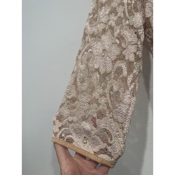 Ann Ferriday Sheer Lace Top Womens One Size Whimsigoth Victorian 90s Y2K Look - Picture 6 of 12